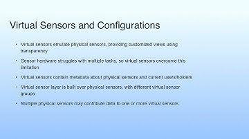 Virtual Sensors and Configurations | Sensor Cloud Computing
