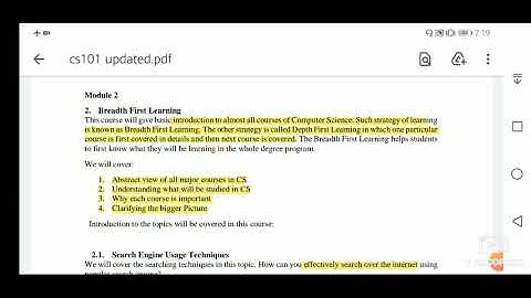 Cs101- Introduction to Computing Short lecture # 2 module 2