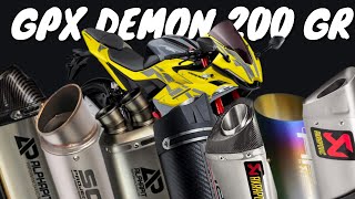 เสียงท่อ GPX Demon 200 GR (exhaust sound)