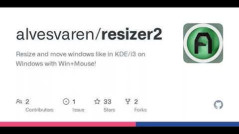 GitHub - alvesvaren/resizer2: Resize and move windows like in KDE/i3 on Windows with Win+Mouse!