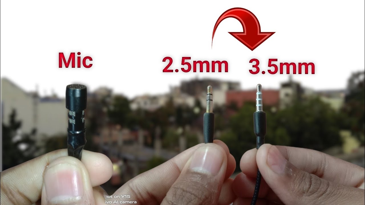 How to convert 2.5mm mic into 3.5mm mic how to repair mic at home