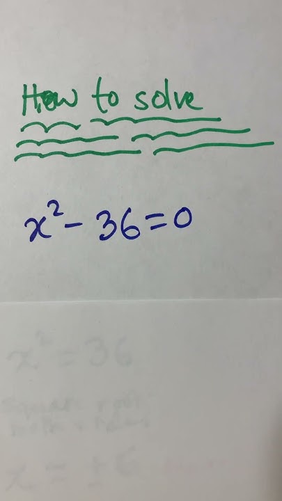 shortsviral math how To Solve X 2 36 0 YouTube shortsviral-math-how-to-solve-x-2-36-0-youtube