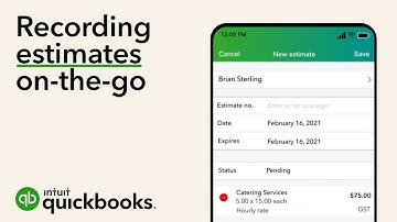 How to record estimates in the QuickBooks Online mobile app