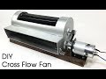 How to make a DIY cross flow fan / Powerful cross flow blower fan / Air conditioner blower fan