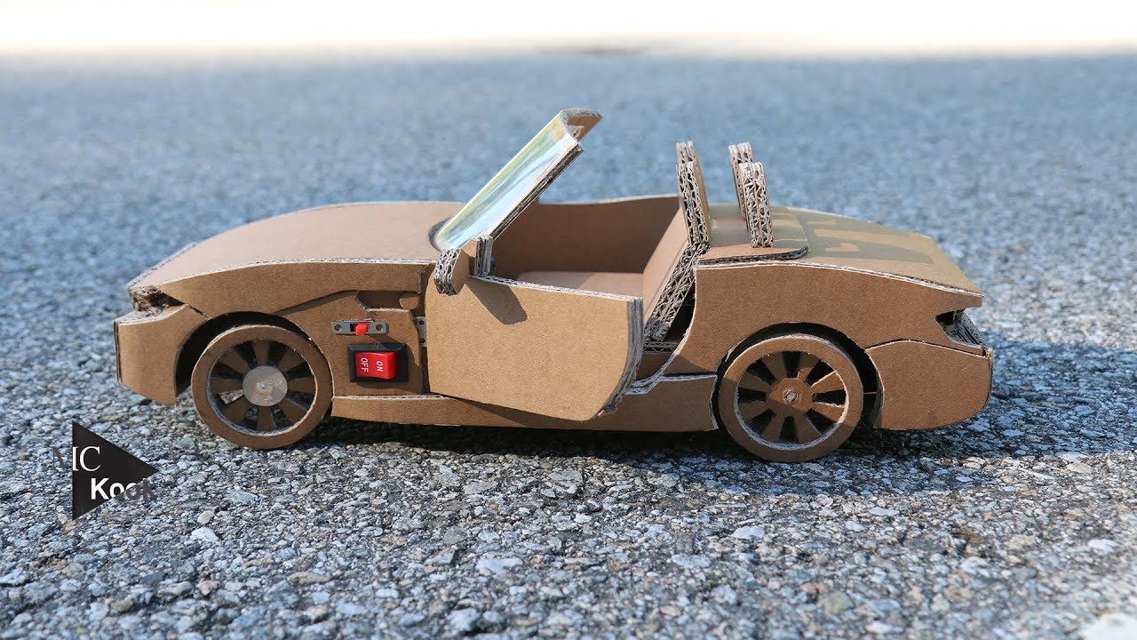 How To Make RC Car BMW Z4 Amazing Cardboard DIY YouTube