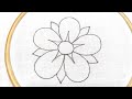 Fancy Flower Embroidery Design (Hand Embroidery Work)