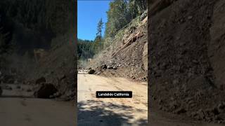 California Road Covered after Mudslide #update