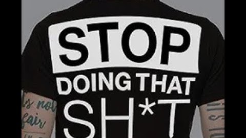 Stop doing that Shit by Gary John Bishop