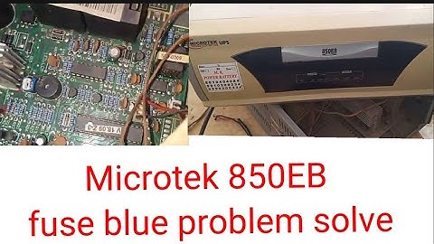 Microtek EB 850 fuse below and changeover problem solve#viral #video