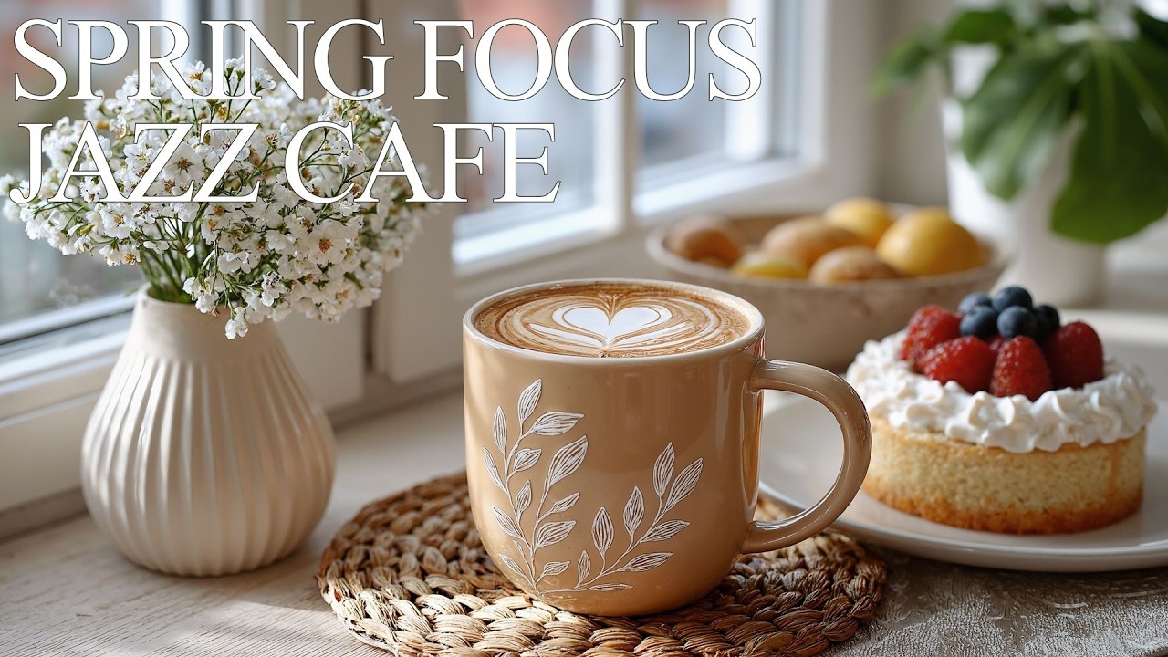 Spring Focus Jazz Cafe | Smooth Bossa Nova for Deep Work & March Goals