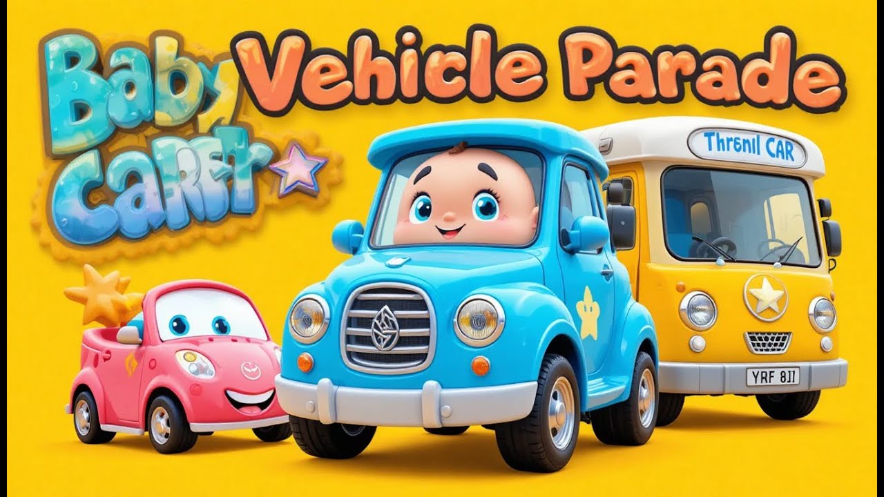 Baby Vehicle Parade | Kids Learning Vehicles with Fun Music | Kids Rhym