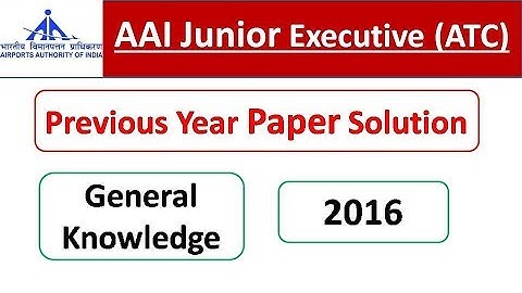 AAI ATC | GK General Knowledge Previous Year Paper Solution 2016 Shift 2 | SpeedUp Education