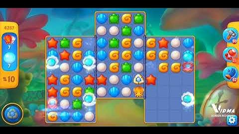 Fishdom. 4257 hard level no boosters and diamonds