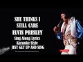Elvis Presley She Thinks I Still Care HD Sing Along Lyrics mp3