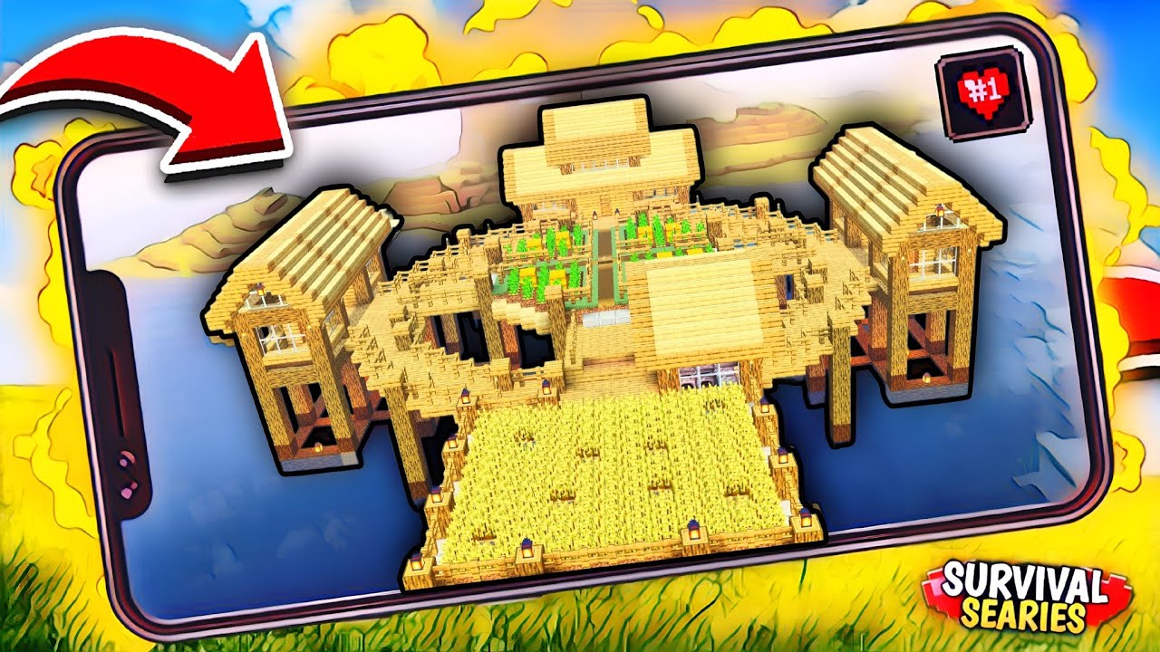 I Built the Ultimate Survival Base in Minecraft PE (Hindi) - YouTube