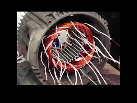 motar rewinding 7.5 hp blower motar 3525 rpm high speed - YouTube