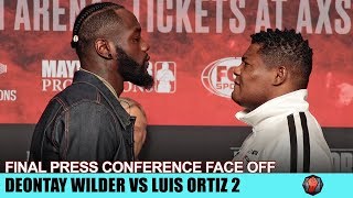 DEONTAY WILDER VS. LUIS ORTIZ 2 - FULL FACE OFF FINAL PRESS CONFERENCE - MGM GRAND