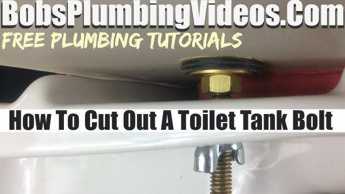 How To Fix A Leaking Toilet Tank with Rusted Tank Bolts / Toilet Tank  Repair Made Easy! 