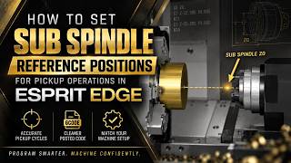 ESPRIT EDGE Tutorial: Set Sub Spindle Reference Positions for Pickup