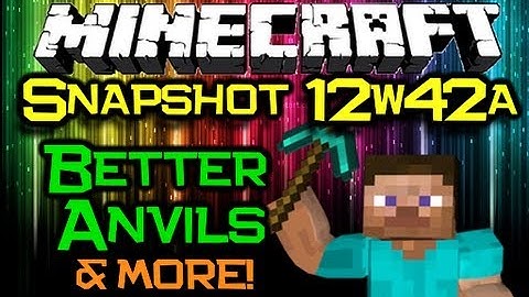 Minecraft - Snapshot 12w42a - NEW! Better Anvils, Redstone Repeater Locks & MORE! (Minecraft 1.4)