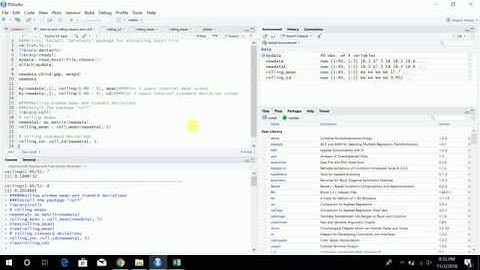 Estimation of Interval Mean & SD and also Rolling Window Mean & SD in R Software.