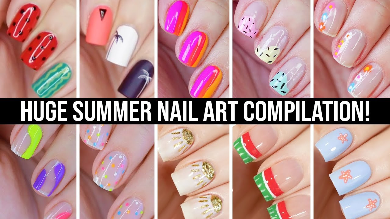 NAIL ART DESIGNS 2023 | BEST SUMMER MINIMALIST NAIL ART COMPILATION ...