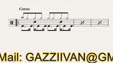 NIRVANA In Bloom - DRUM COVER - Partitura batteria - BY Ivan Gazzi