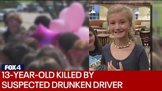 Friends of 13-year-old killed by suspected intoxicated driver remember her life
