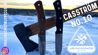 Testing the CASSTRÖM NO. 10 Swedish Forest Knife. Scandi Grind OR Flat Grind?