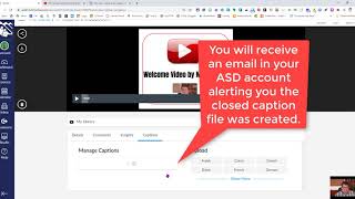 Auto Generate Closed Captions of Your Videos in Canvas Studio