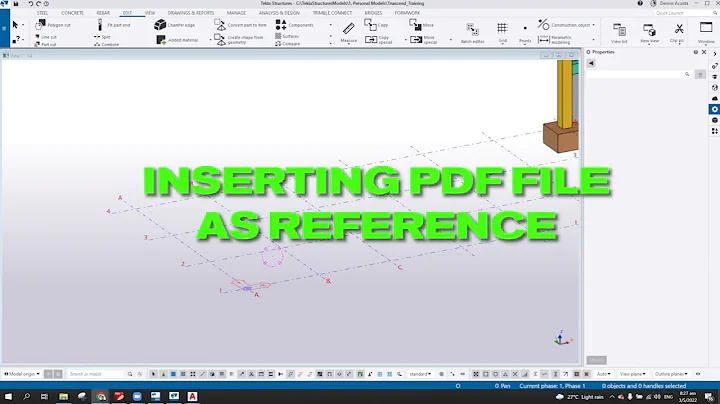 Inserting PDF File in Model