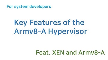 Key Features of the Armv8-A Hypervisor
