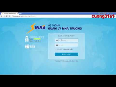 Video Hướng dẫn nhập điểm lên smas (cuong31a1) - youtube