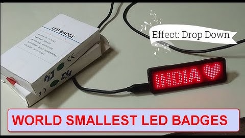 World Smallest LED BADGES Unboxing, Tutorial, Effects & Uses! #Cool Gadget for #LED Display ShowCase