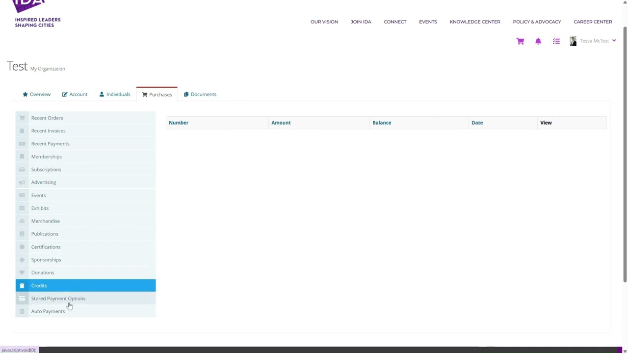 Membership Tutorial–Navigating Your Organization's Profile