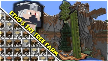 Automatic Tree Farm Tutorial - Minecraft 1.18+ - Ethoslab TNT Tree Farm