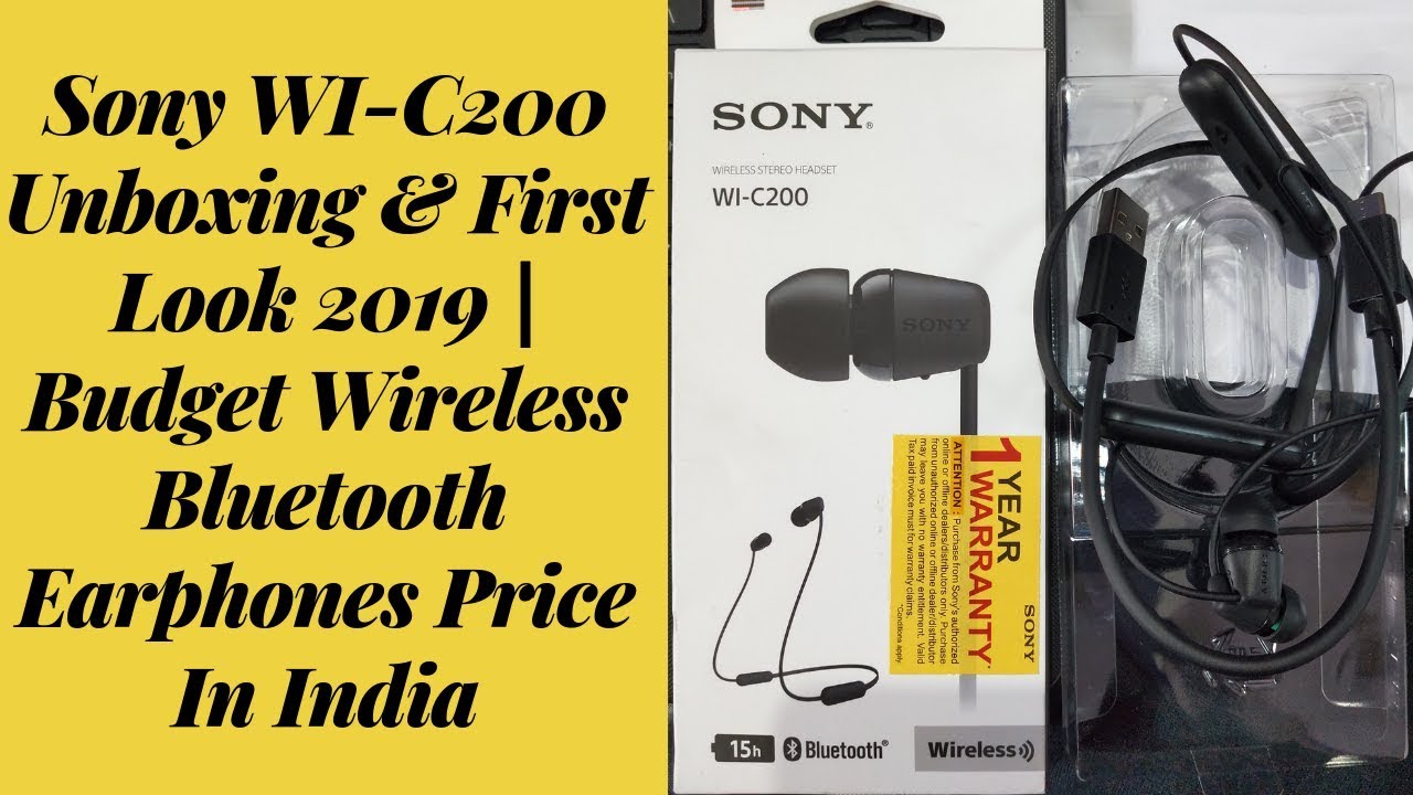 Sony Wi C0 Unboxing First Look 19 Budget Wireless Bluetooth Earphones Amazon Price In India Youtube