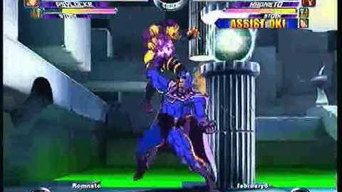 MvC2 Online (360): Brett (MSP) vs Taiji (MSP) 8 .:2.18.10:.