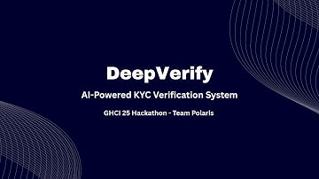 DeepVerify - GHCI 25 Hackathon Submission