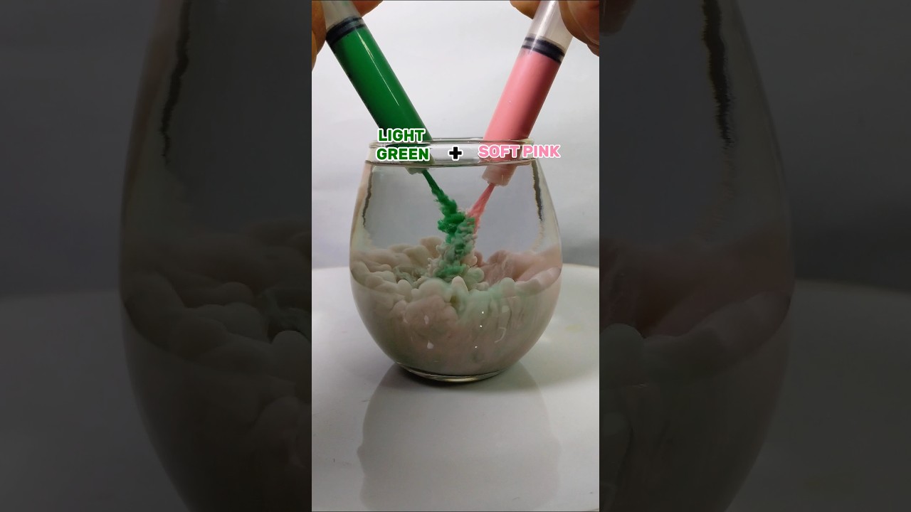 LIGHT GREEN + SOFT PINK = ? 