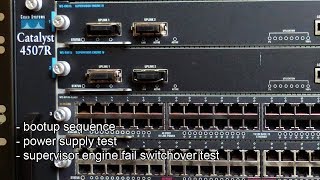 Cisco Catalyst 4507R bootup and failover tests