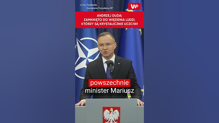 Andrzej Duda: Zamknięto do więzienia ludzi, którzy są krystalicznie uczciwi #shorts
