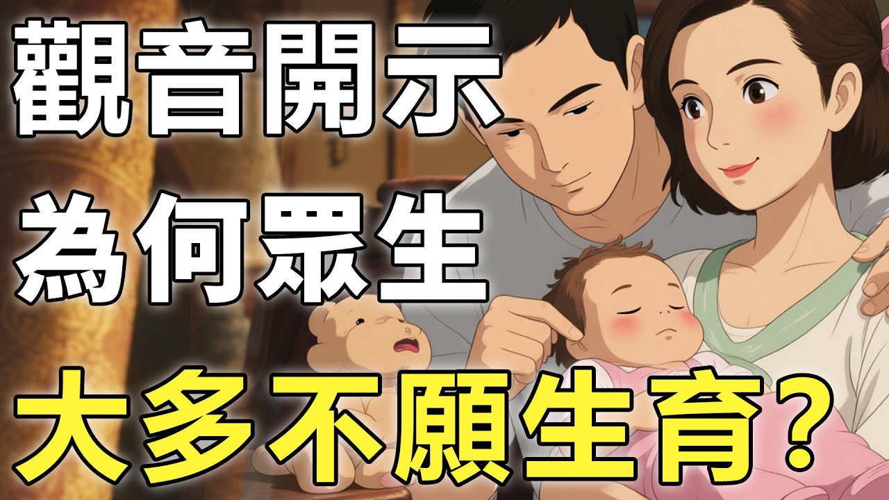 為什麽越來越多的人不想生孩子？觀音點明：這絕對不是自私，背後隱藏著大因果！【子女|因果|佛學知識】