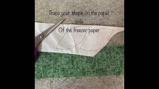 Appliqu Using Freezer Paper And Starch