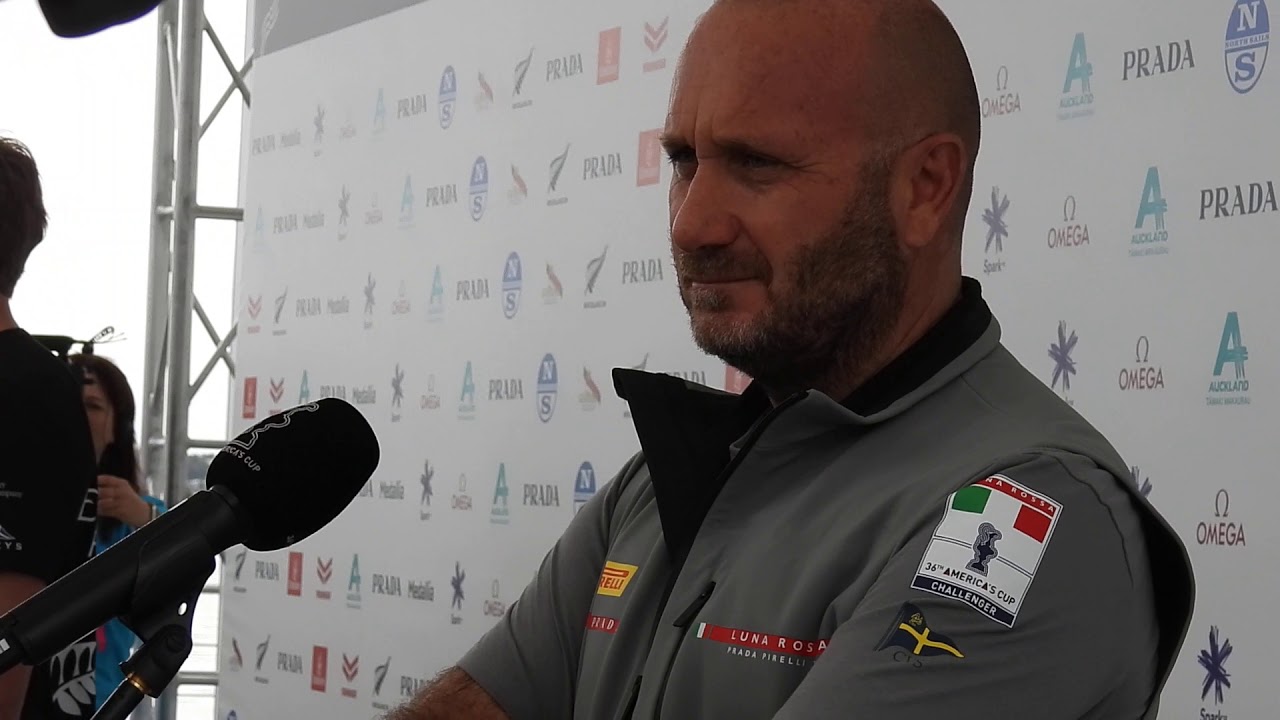 Max Sirena at the post conference interview with British Journalist