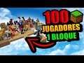 Metimos 100 Jugadores En 1 Bloque