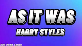 Harry Styles - As It Was (Lyrics)