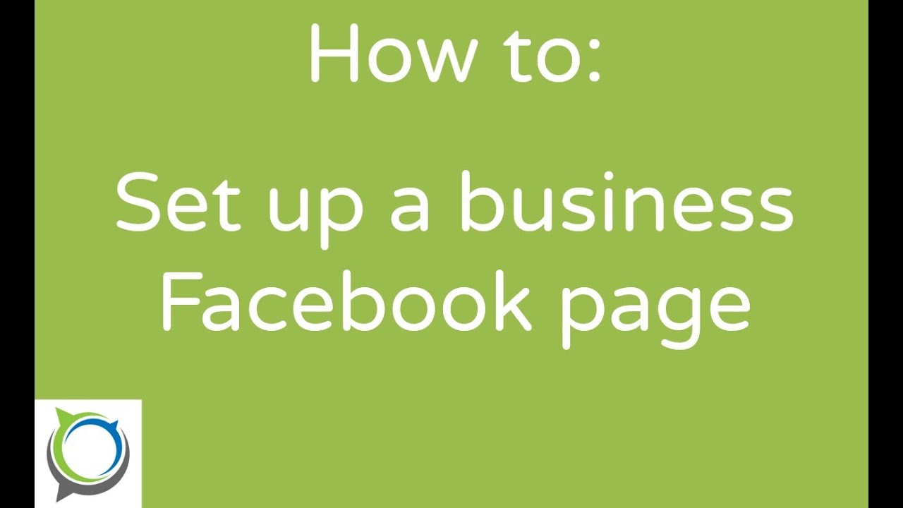 How to set up a Facebook business page - YouTube