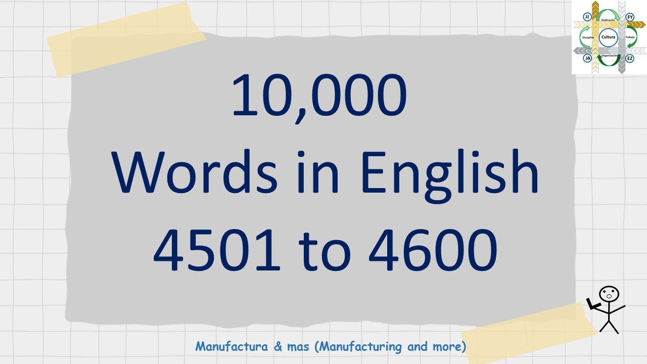 46 10,000 words used in English 4501 to 4600 - YouTube