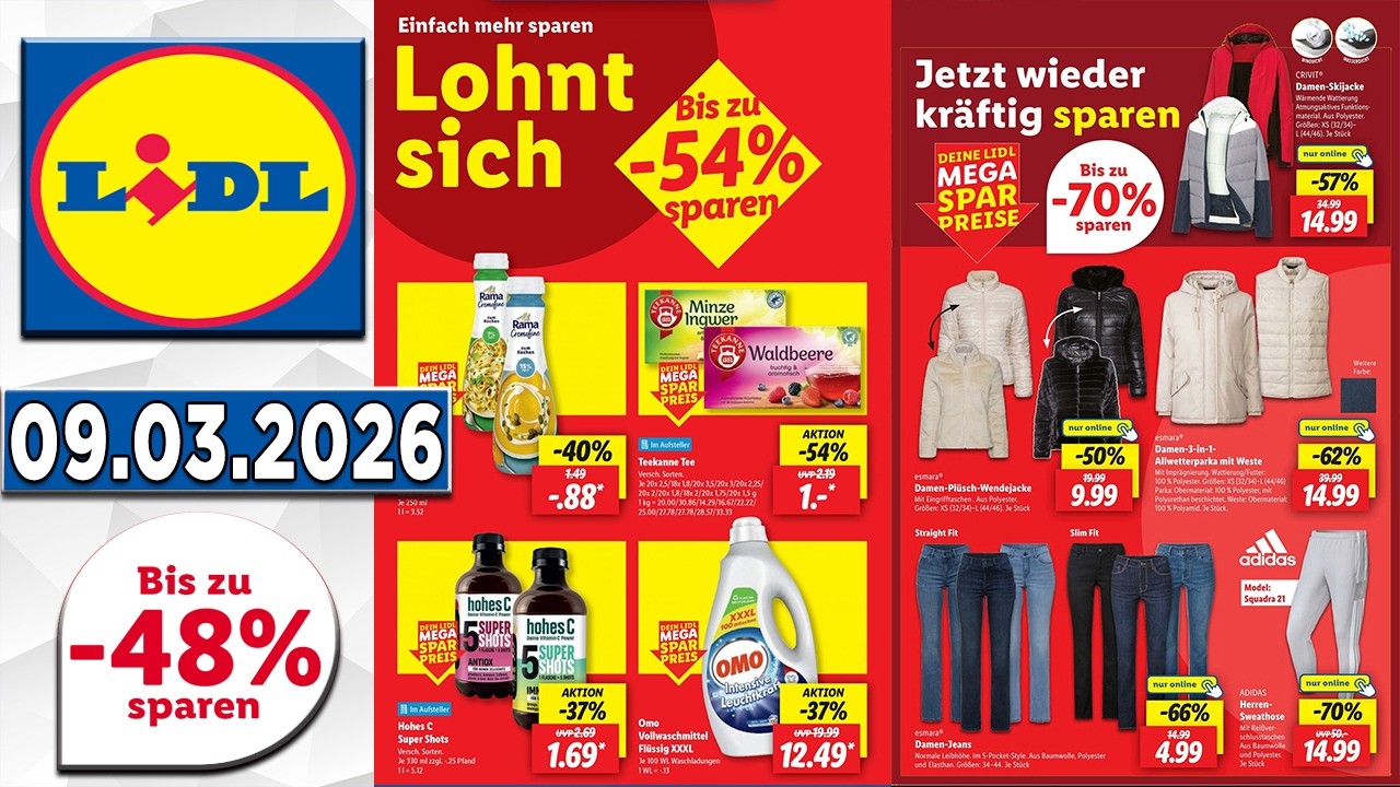 LIDL Prospekt Diese Woche – Gültig von 09.03.2026-  Angebote werbung
